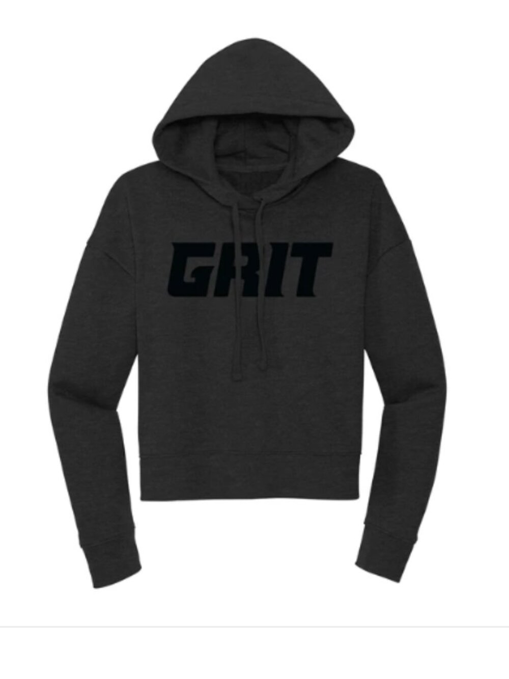 MI Culture GRIT Detroit Lions Cropped Hoodie Charcoal Women’s M